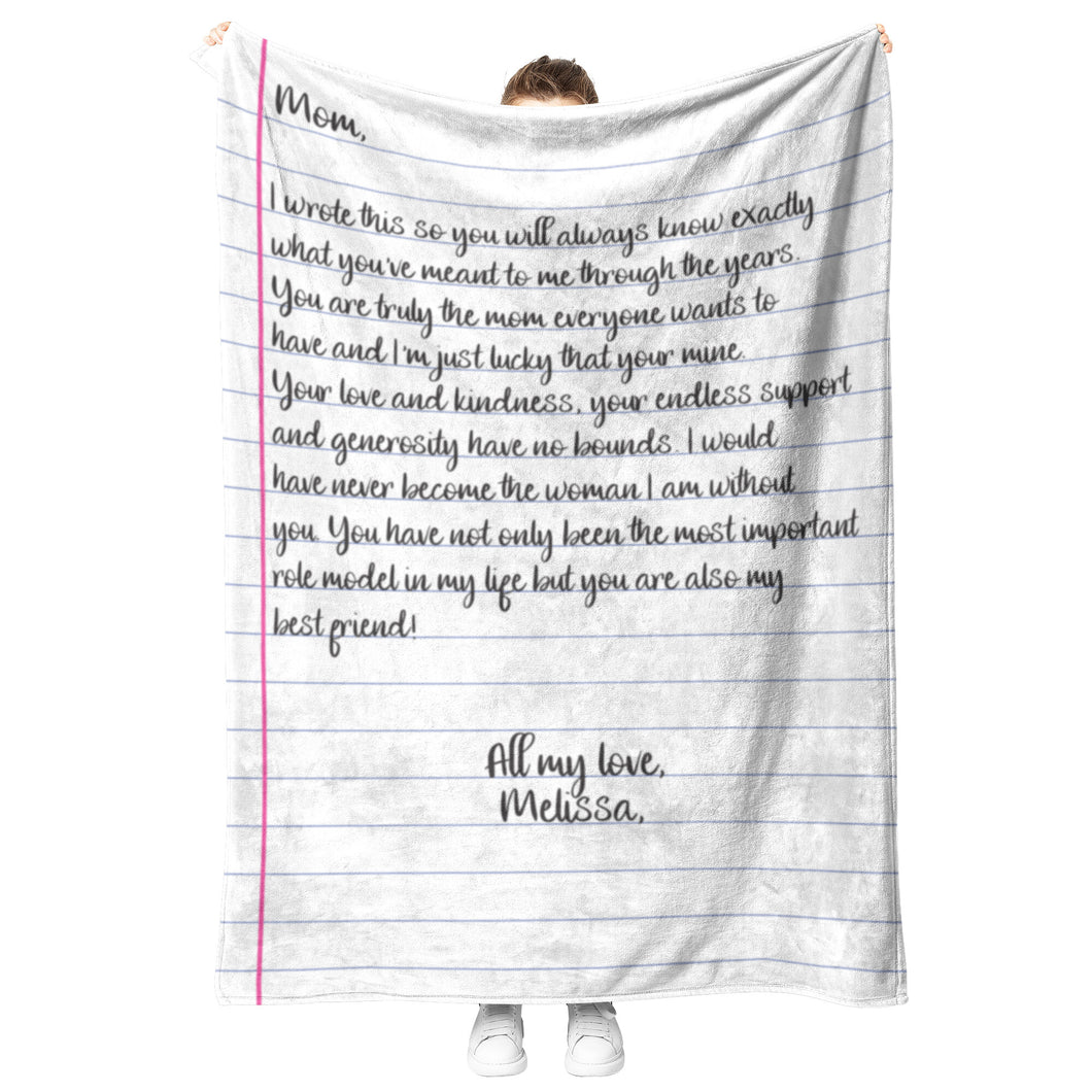 Custom Letter Blanket