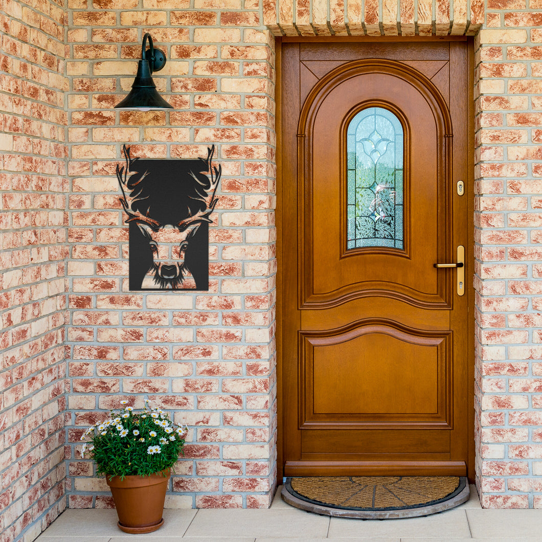 Deer Head Metal Wall Art