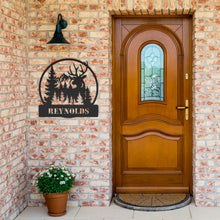 Load image into Gallery viewer, Deer Monogram Metal Wall Art
