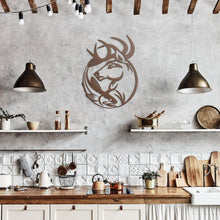 Load image into Gallery viewer, Deer and Fish Hunting &amp; Fishing Metal Wall Art
