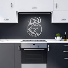 Load image into Gallery viewer, Deer and Fish Hunting &amp; Fishing Metal Wall Art
