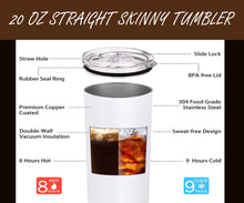 Load image into Gallery viewer, 20 Ounce Skinny Tumbler Truly Straight
