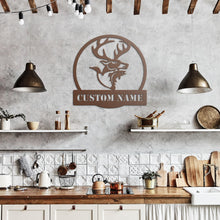 Load image into Gallery viewer, Hunting &amp; Fishing Monogram Metal Wall Art
