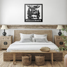 Load image into Gallery viewer, Moose Metal Wall Art
