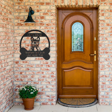 Load image into Gallery viewer, Peeking French Bulldog&#39;s House Metal Wall Art
