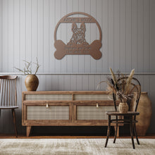 Load image into Gallery viewer, Peeking French Bulldog&#39;s House Metal Wall Art

