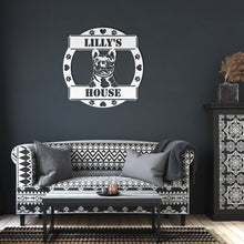 Load image into Gallery viewer, Peeking French Bulldog&#39;s House Metal Wall Art
