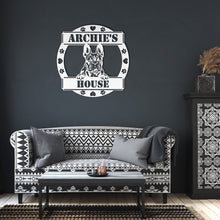 Load image into Gallery viewer, Peeking French Bulldog&#39;s House Metal Wall Art
