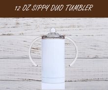 Load image into Gallery viewer, 12oz Sublimation Blank Sippy Cup with Duo lid
