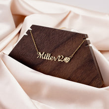 Load image into Gallery viewer, Sports Mom Name Necklace Basketball, Baseball, Soccer, Tennis, Golf, Football, Volleyball, Track, and Cheer. (MADE IN USA)
