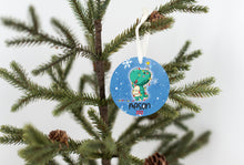 Load image into Gallery viewer, Personalized Boys Dinosaur Christmas Ornament
