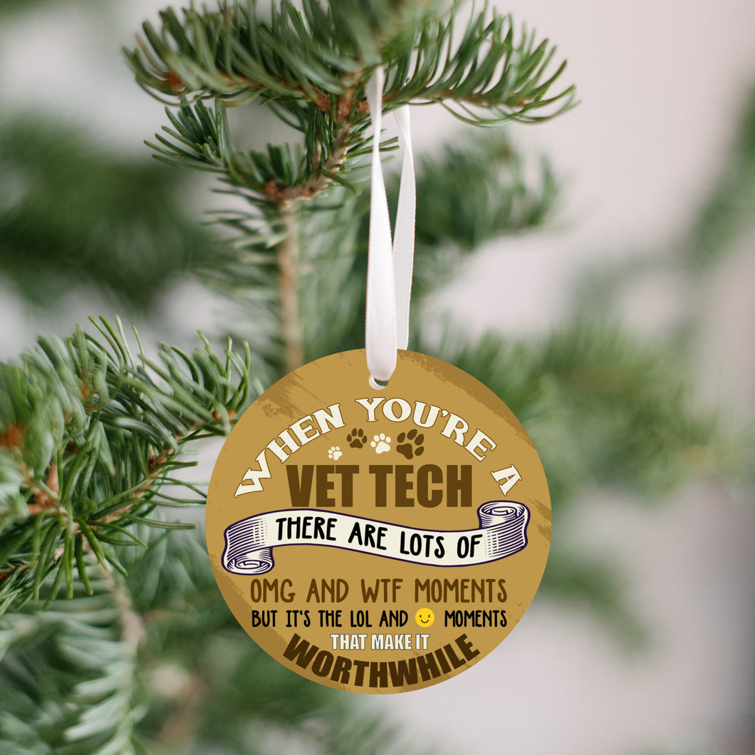 Vet Tech OMG Christmas Ornament