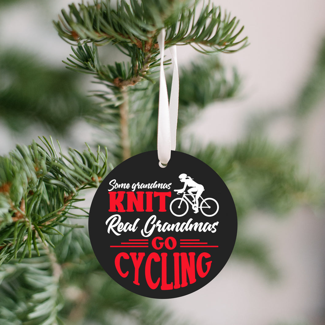 Some Grandmas Cycling Christmas Ornament - Get 30% OFF + FREE Shipping When You Order 10 Or More