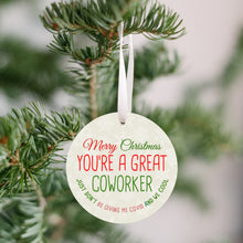 Load image into Gallery viewer, Coworker Don&#39;t Give Me Covid Christmas Ornament - Get 30% OFF + FREE Shipping When You Order 10 Or More
