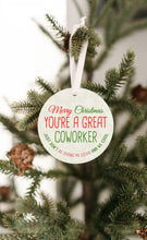 Load image into Gallery viewer, Coworker Don&#39;t Give Me Covid Christmas Ornament - Get 30% OFF + FREE Shipping When You Order 10 Or More
