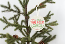 Load image into Gallery viewer, Coworker Don&#39;t Give Me Covid Christmas Ornament - Get 30% OFF + FREE Shipping When You Order 10 Or More
