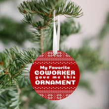 Load image into Gallery viewer, Favorite Coworker Christmas Ornament - Get 30% OFF + FREE Shipping When You Order 10 Or More
