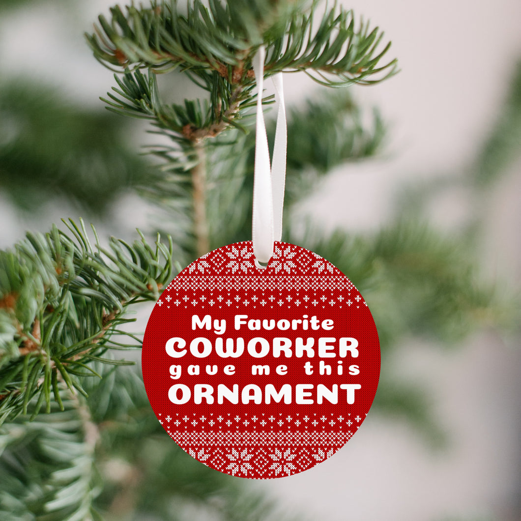 Favorite Coworker Christmas Ornament - Get 30% OFF + FREE Shipping When You Order 10 Or More