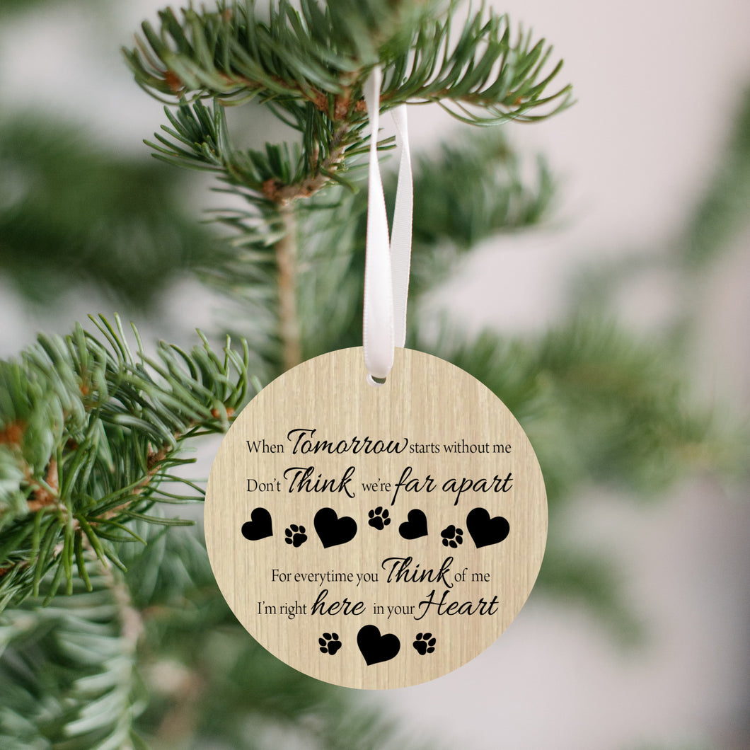 When Tomorrow Starts Without Me Christmas Ornament - Get 30% OFF + FREE Shipping When You Order 10 Or More