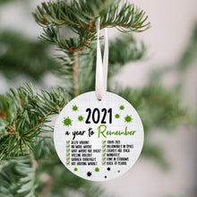 Load image into Gallery viewer, 2021 A Year To Remember Christmas Ornament - Get 30% OFF + FREE Shipping When You Order 10 Or More
