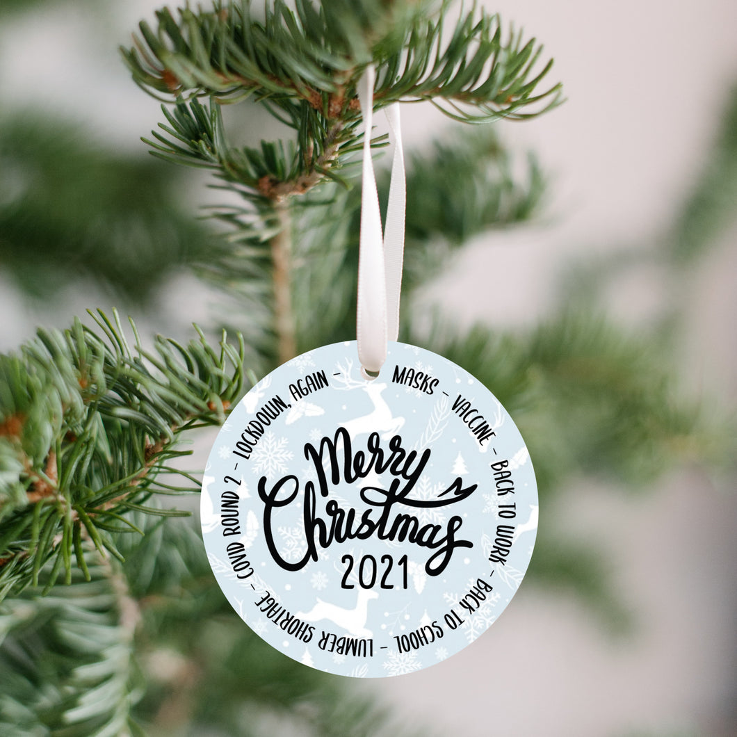 2021 Merry Christmas Christmas Ornament - Get 30% OFF + FREE Shipping When You Order 10 Or More