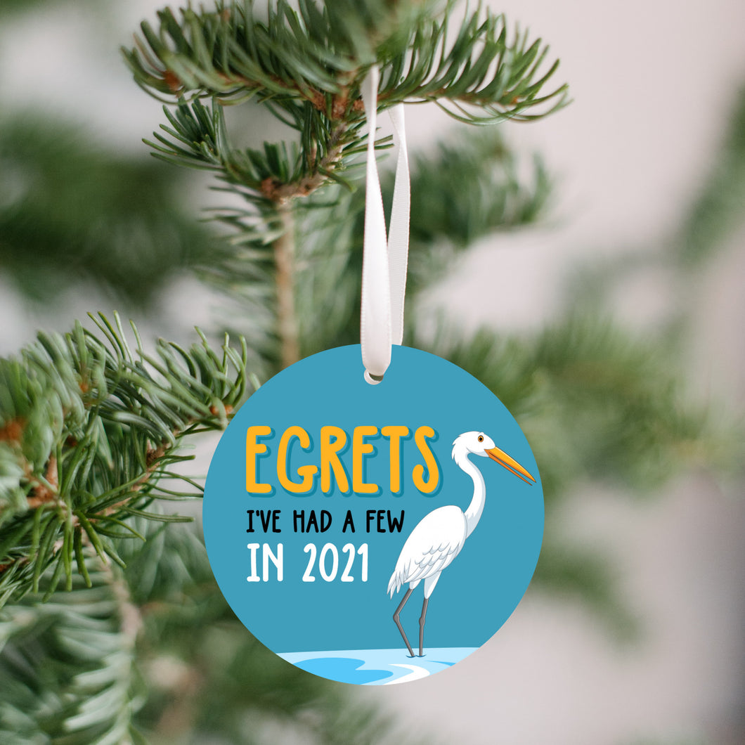 2021 Birdwatching Egrets Christmas Ornament - Get 30% OFF + FREE Shipping When You Order 10 Or More