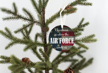 Load image into Gallery viewer, Christmas Is Where The Air Force Sends Us Christmas Ornament - Get 30% OFF + FREE Shipping When You Order 10 Or More
