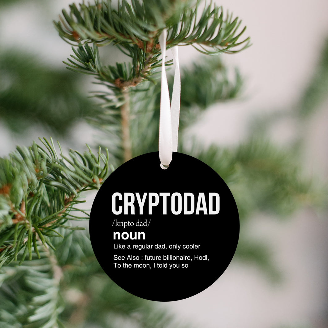 Crypto Dad Christmas Ornament - Get 30% OFF + FREE Shipping When You Order 10 Or More