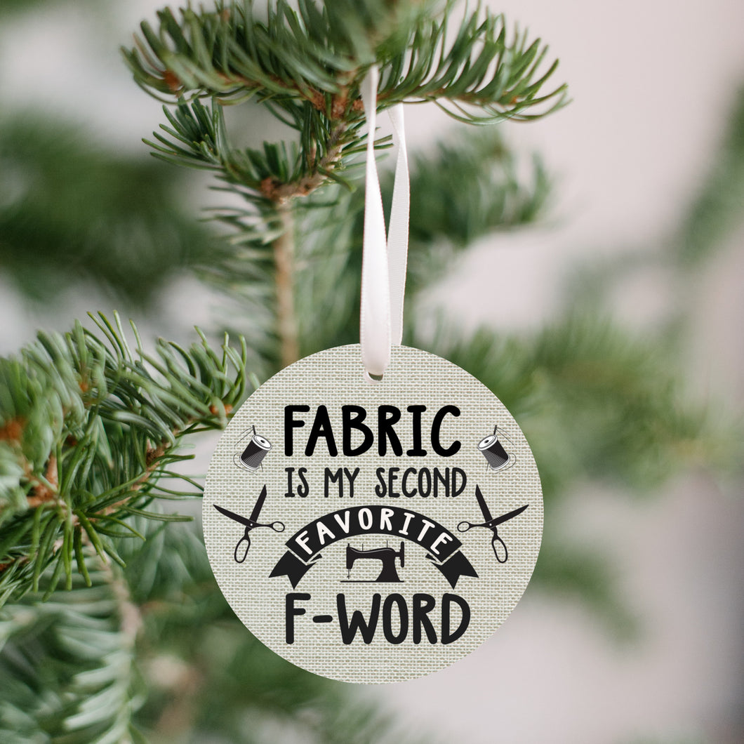 Fabric Second F Word Christmas Ornament - Get 30% OFF + FREE Shipping When You Order 10 Or More