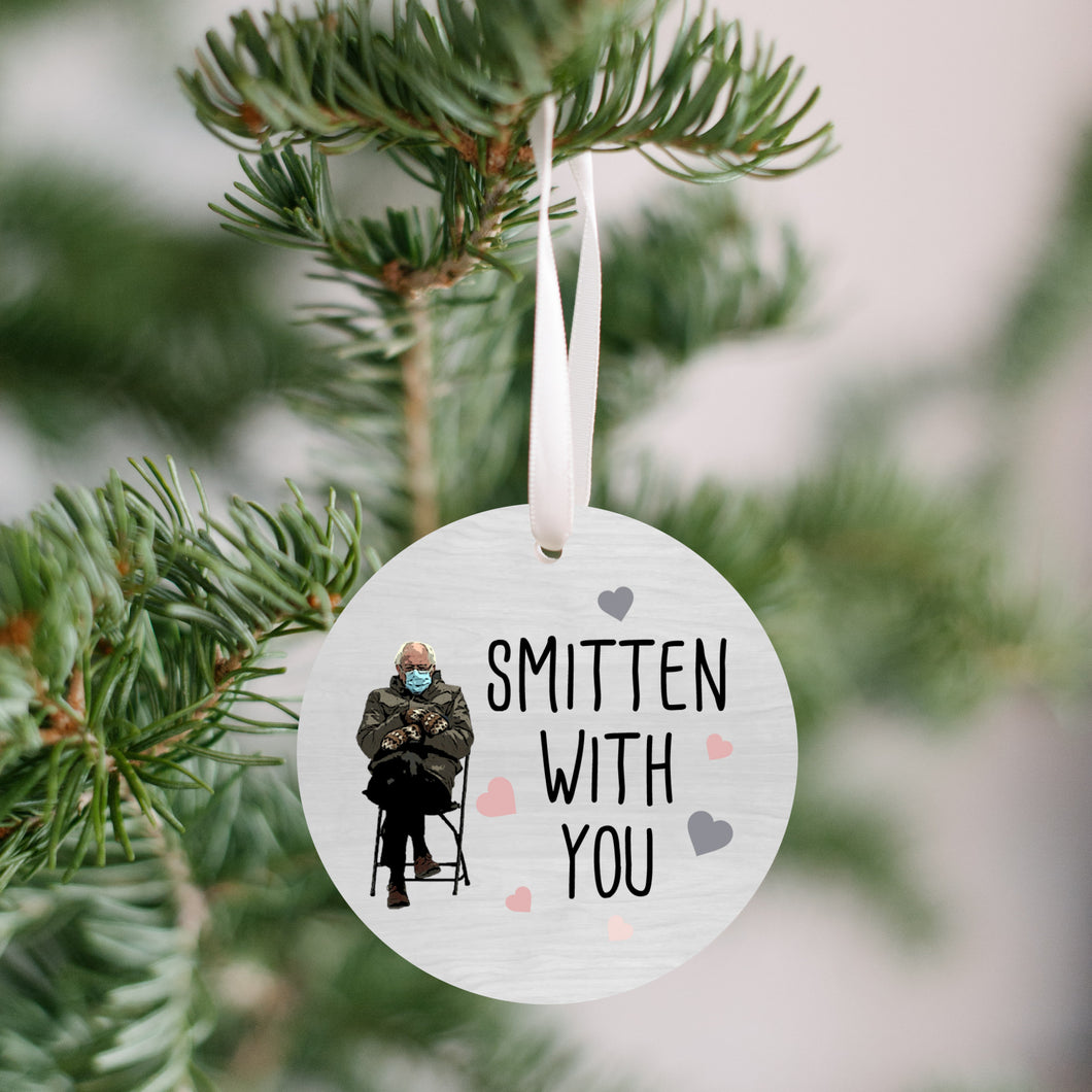 Bernie Smitten With You Christmas Ornament - Get 30% OFF + FREE Shipping When You Order 10 Or More