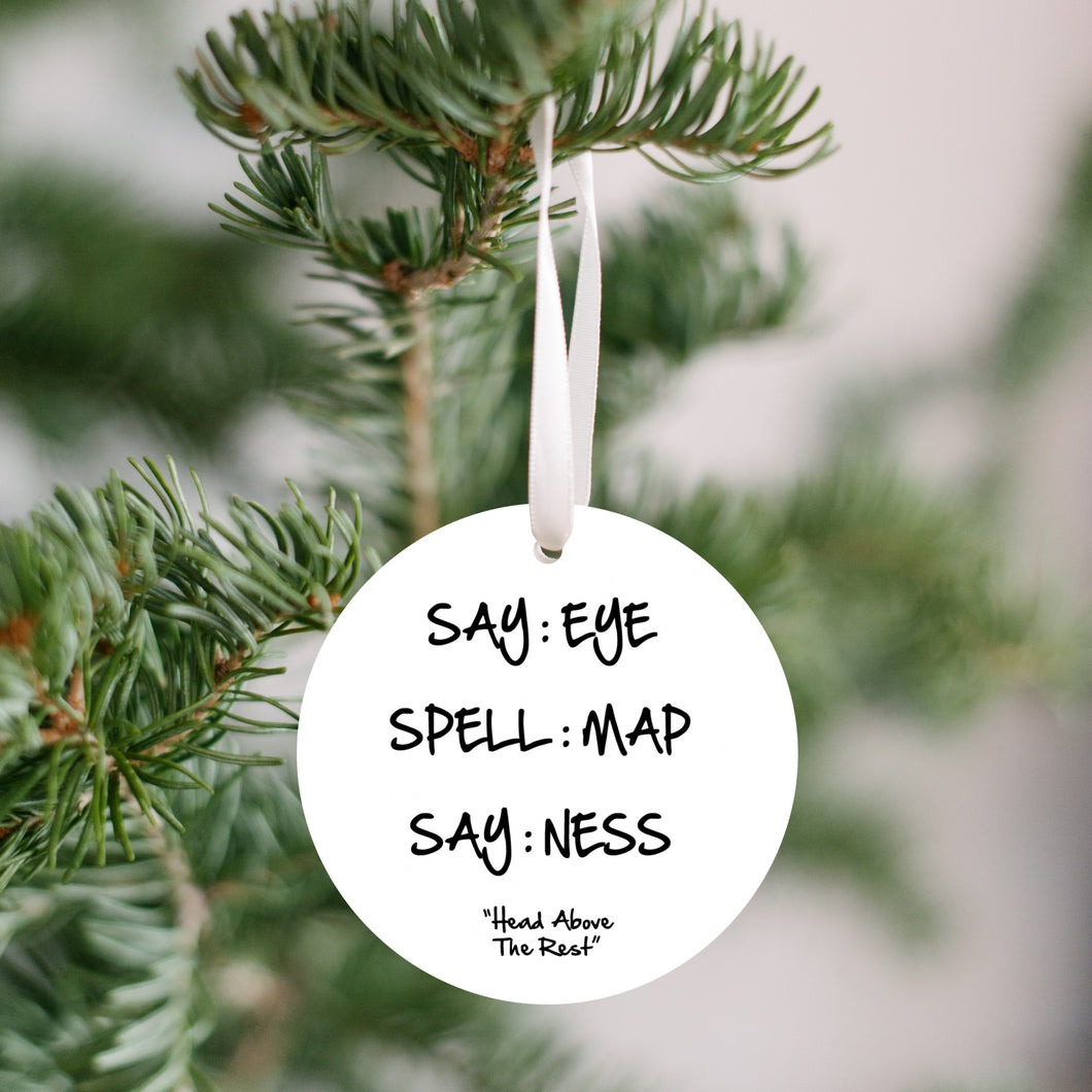 Eye Map Ness Christmas Ornament - Get 30% OFF + FREE Shipping When You Order 10 Or More