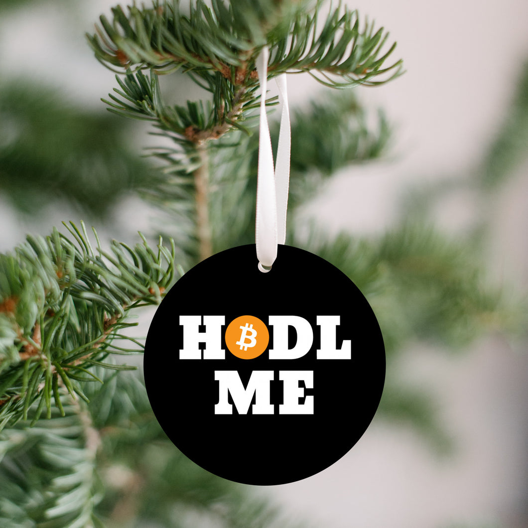 Hodl Me Bitcoin Christmas Ornament - Get 30% OFF + FREE Shipping When You Order 10 Or More