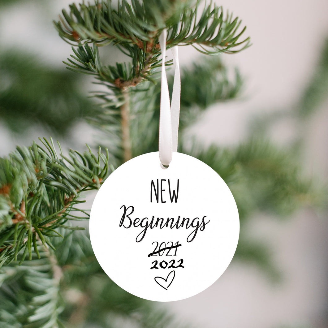 New Beginnings 2021/2022 Christmas Ornament - Get 30% OFF + FREE Shipping When You Order 10 Or More.