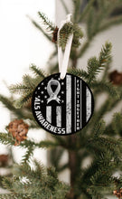 Load image into Gallery viewer, ALS Awareness, Fight Together Christmas Ornament - Get 30% OFF + FREE Shipping When You Order 10 Or More.
