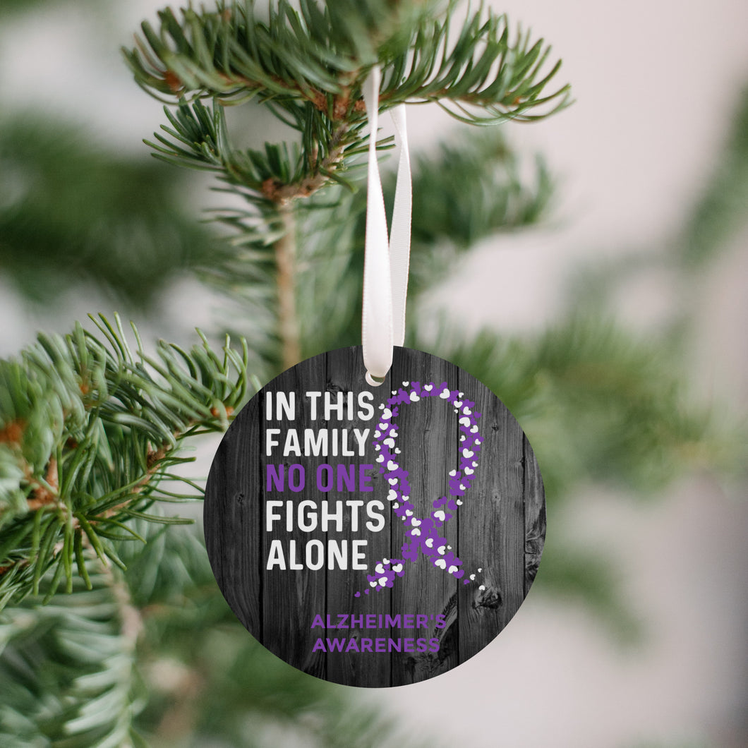 Alzheimer's Awareness Christmas Ornament - Get 30% OFF + FREE Shipping When You Order 10 Or More.