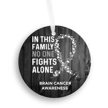 Load image into Gallery viewer, Brain Cancer Awareness Christmas Ornament - Get 30% OFF + FREE Shipping When You Order 10 Or More.
