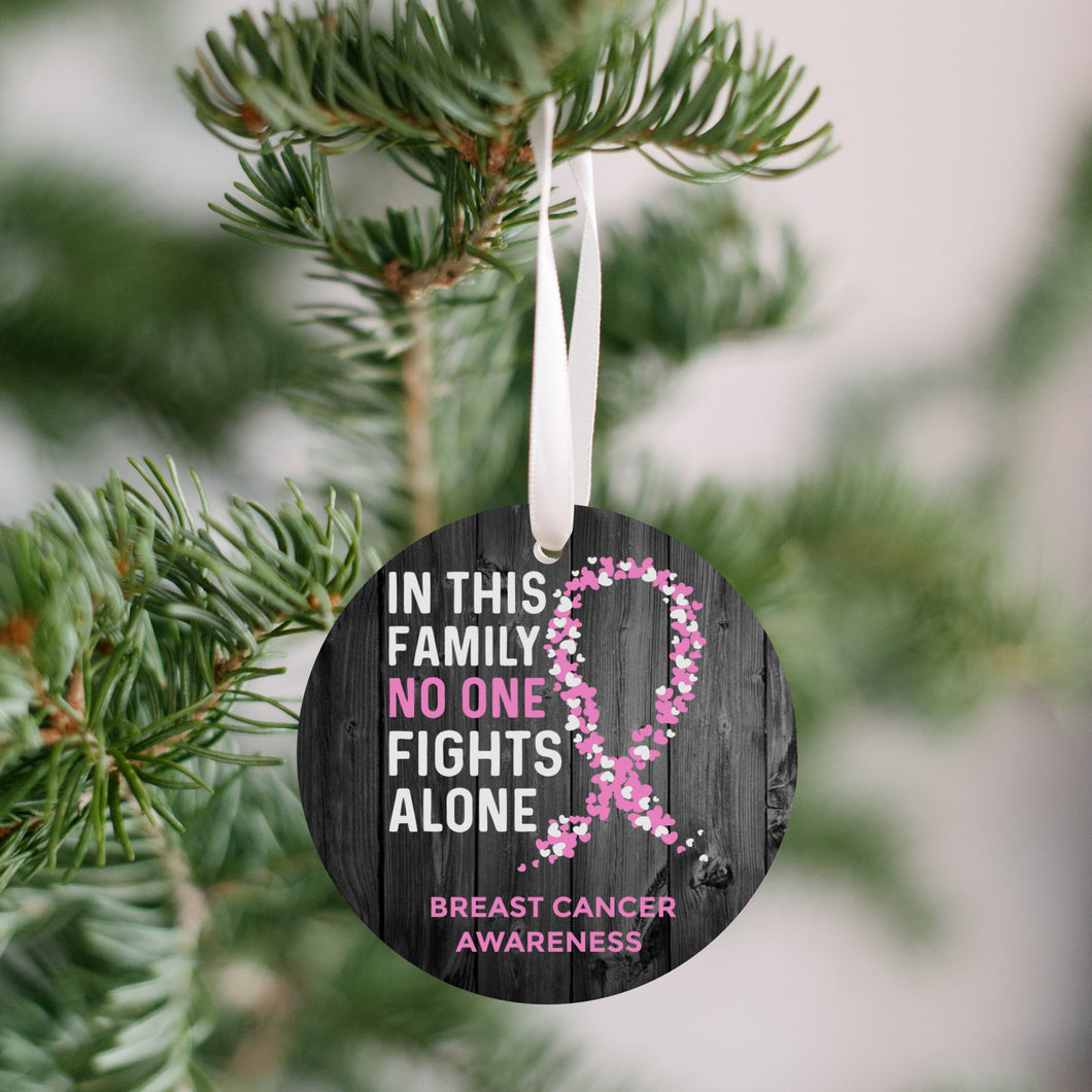 Breast Cancer Awareness Christmas Ornament - Get 30% OFF + FREE Shipping When You Order 10 Or More.