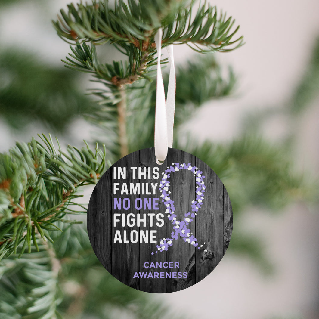 Cancer Awareness Christmas Ornament - Get 30% OFF + FREE Shipping When You Order 10 Or More.