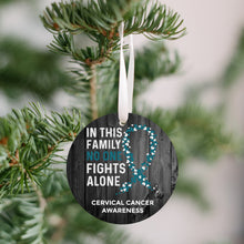 Load image into Gallery viewer, Cervical Cancer Awareness Christmas Ornament - Get 30% OFF + FREE Shipping When You Order 10 Or More.
