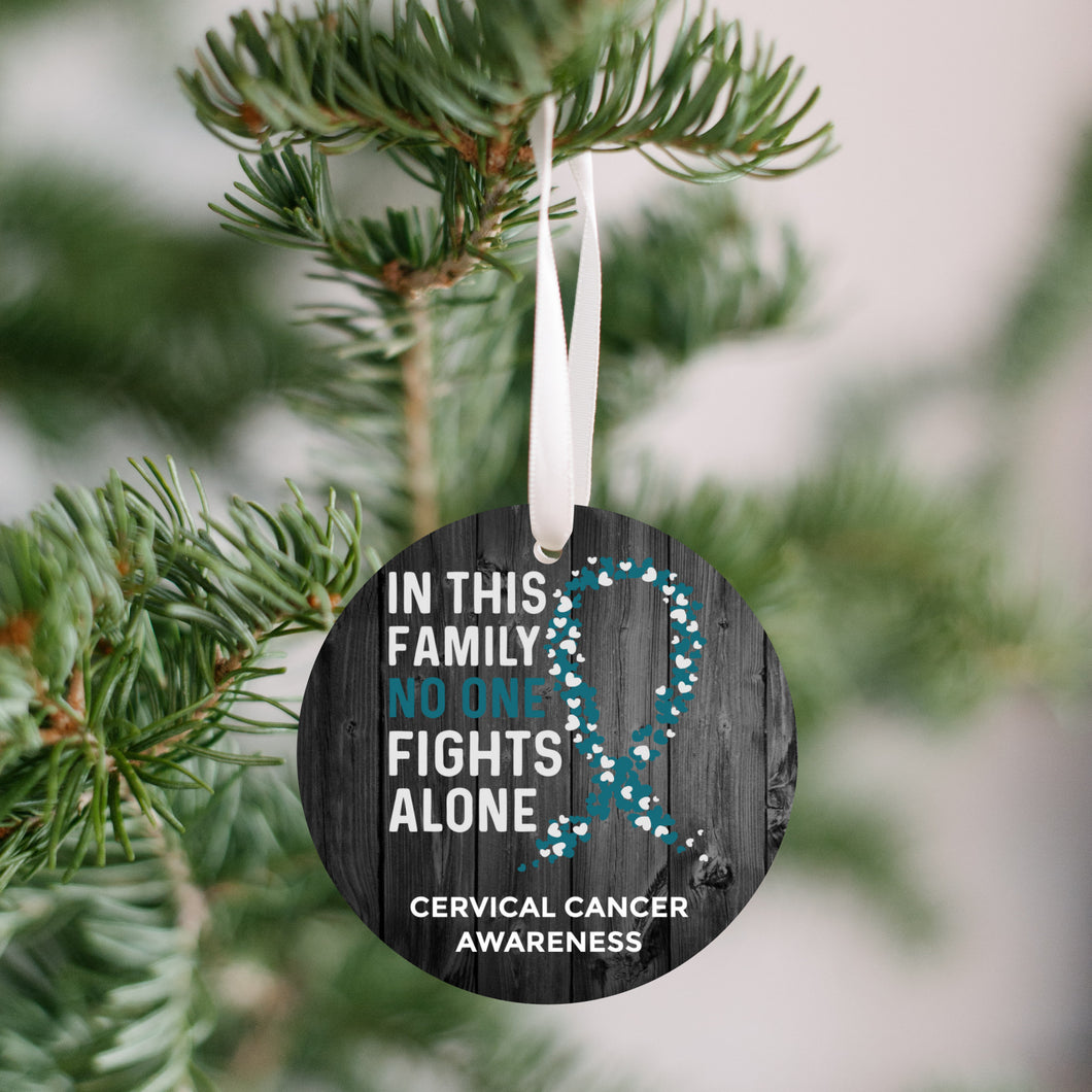 Cervical Cancer Awareness Christmas Ornament - Get 30% OFF + FREE Shipping When You Order 10 Or More.