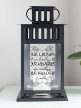 Load image into Gallery viewer, Our Laughs Are Limitless Friendship Lantern - Black
