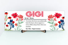 Load image into Gallery viewer, Gigi Definition Mother&#39;s Day Sign
