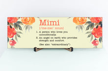 Load image into Gallery viewer, Mimi Definition Mother&#39;s Day Sign
