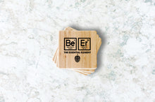 Load image into Gallery viewer, Beer Essential Element Bamboo Coasters
