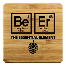 Load image into Gallery viewer, Beer Essential Element Bamboo Coasters
