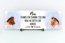 Load image into Gallery viewer, Shared DNA Love Horses Personalized Mother&#39;s Day Sign
