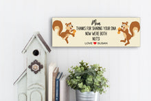 Load image into Gallery viewer, Personalized DNA Both Nuts Mother&#39;s Day Sign
