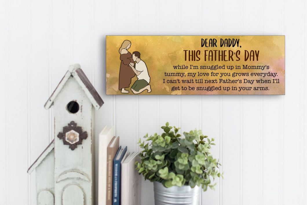 Expecting Father Fathers Day Sign