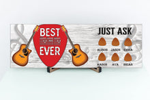 Load image into Gallery viewer, Best Dad Ever Guitar Personalized Sign
