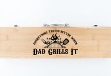 Load image into Gallery viewer, Better When Dad Grills It Father&#39;s Day Bamboo BBQ Set
